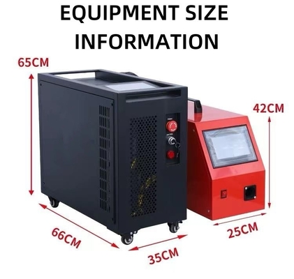 Soudeuse laser portable à refroidissement par air 4 en 1 pour l'acier inoxydable, l'acier au carbone et l'aluminium