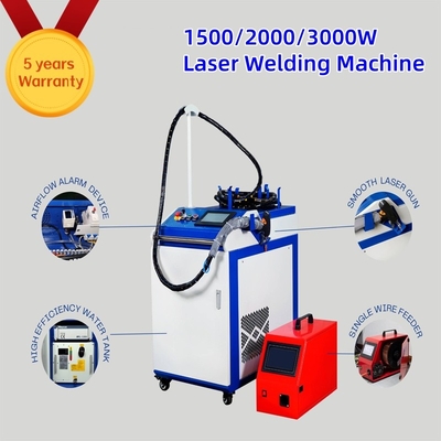 Double fil 4 en 1 machine de soudage laser à fibres portables pour l' acier inoxydable