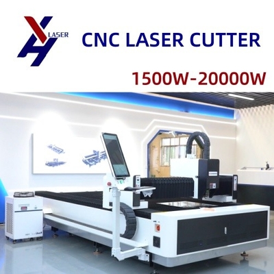 Machine de découpe laser à fibre de tôle d'acier inoxydable 6 kW