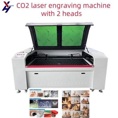 Machine à découper au laser de haute précision 2 têtes de CO2 CNC acrylique PVC