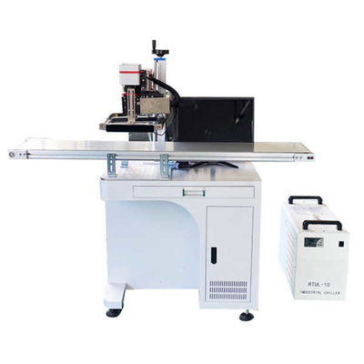 Marqueur laser automatique de position de vision CCD 50W sur la chaîne de production d'assemblage pour le plastique de verre