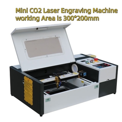 40W 50W 300*200 3020 Petit graveur laser portable Imprimante laser au CO2