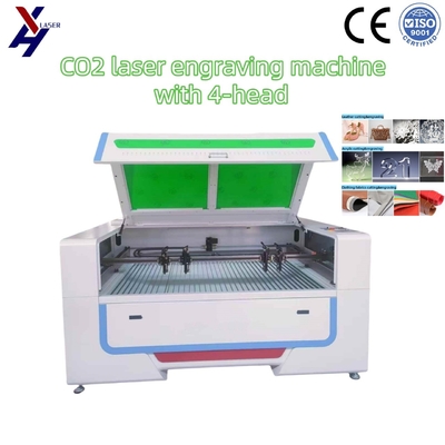 Découpeuse et graveuse laser CO2 130W 150W avec 4 têtes pour acrylique, MDF, verre