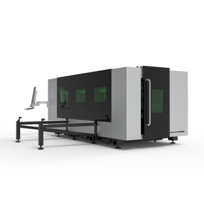 CNC 6000W 3015LS Coupeuse laser à fibre à traction latérale pour feuille d'acier inoxydable en aluminium cuivre laiton fer