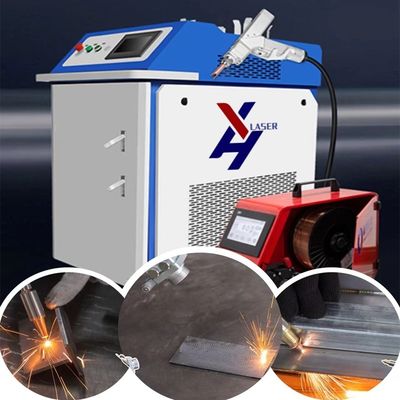 Soudeuse laser facile à utiliser 1000W 2000W 3000W avec soudure, nettoyage et découpe pour métal